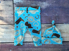 Cowboy 3pcs romper set