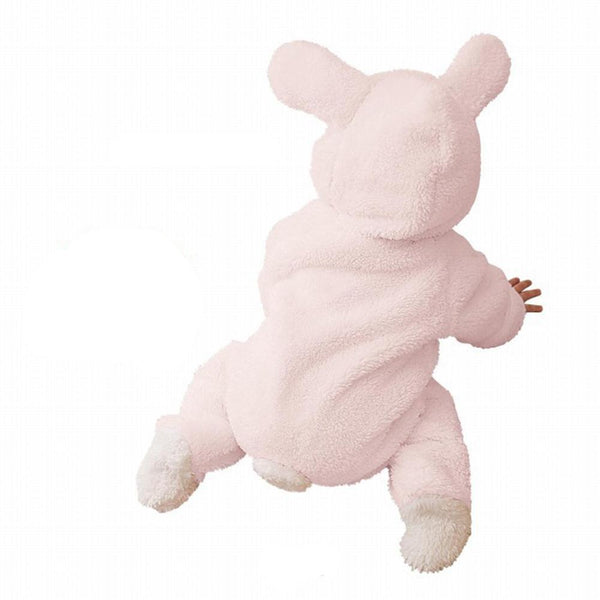 Baby Bear Coral Fleece Romper