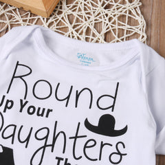 Cowboy 3pcs romper set