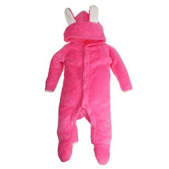 Baby Bear Coral Fleece Romper