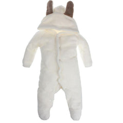 Baby Bear Coral Fleece Romper