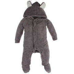 Baby Bear Coral Fleece Romper