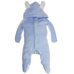 Baby Bear Coral Fleece Romper