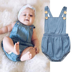 Denim playsuit