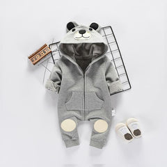 Beautiful Bear Hooded Jumpsuit