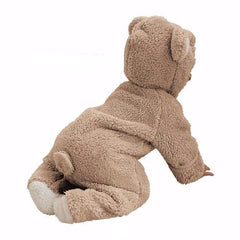 Baby Bear Coral Fleece Romper