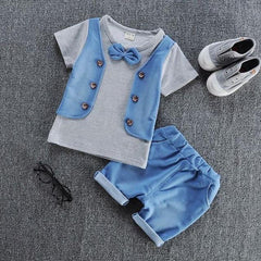 Cute Denim 2 piece clothing set