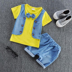 Cute Denim 2 piece clothing set