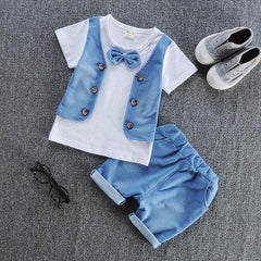 Cute Denim 2 piece clothing set