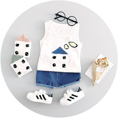 Cute house sleeves 2 piece set