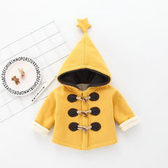 Adorable Hooded Star Trench Jacket