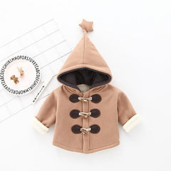 Adorable Hooded Star Trench Jacket