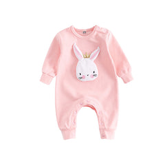 Funny Rabbit Applique Romper