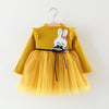 Adorable Appliqued Rabbit Tutu Dress