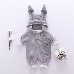 Adorable Rabbit Hooded Jumpsuit