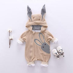 Adorable Rabbit Hooded Jumpsuit