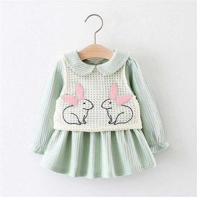 Adorable Tutu dress with Rabbit Vest