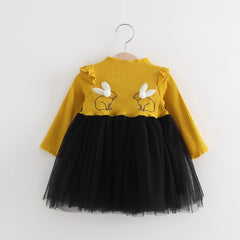 Two Smiling Rabbits Tutu Dress