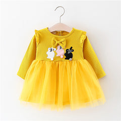 Three Cute Rabbit  Party Dress