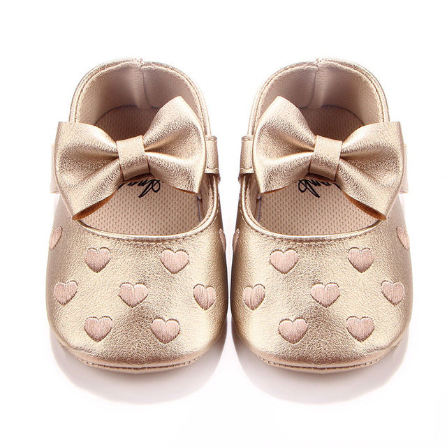 Stunning Love Embroidery Shoe for Baby Girl