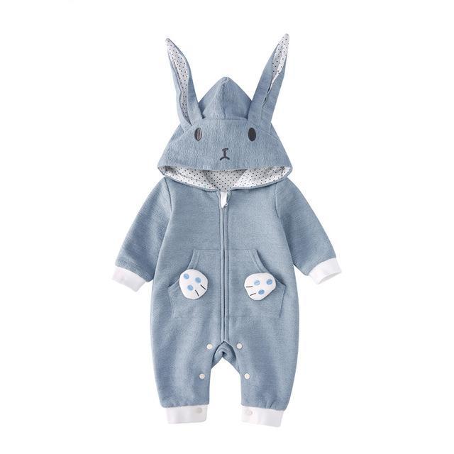 Adorable Bunny Hooded Bodysuit